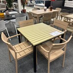 Tuinset Timo 4 stoelen 1 tafel, beige